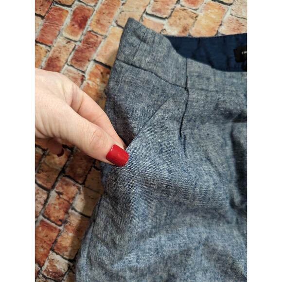 The Limited Chambray Blue A Line Mini Skirt size 0 - Picture 4 of 5